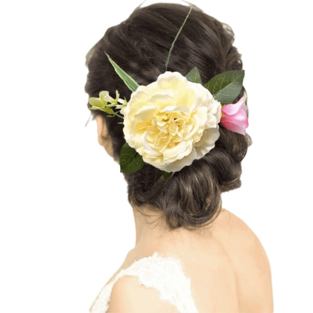 Side Clip Flower Hair Comb Bohemian Wedding Bride Accessories Water Splashing Festival