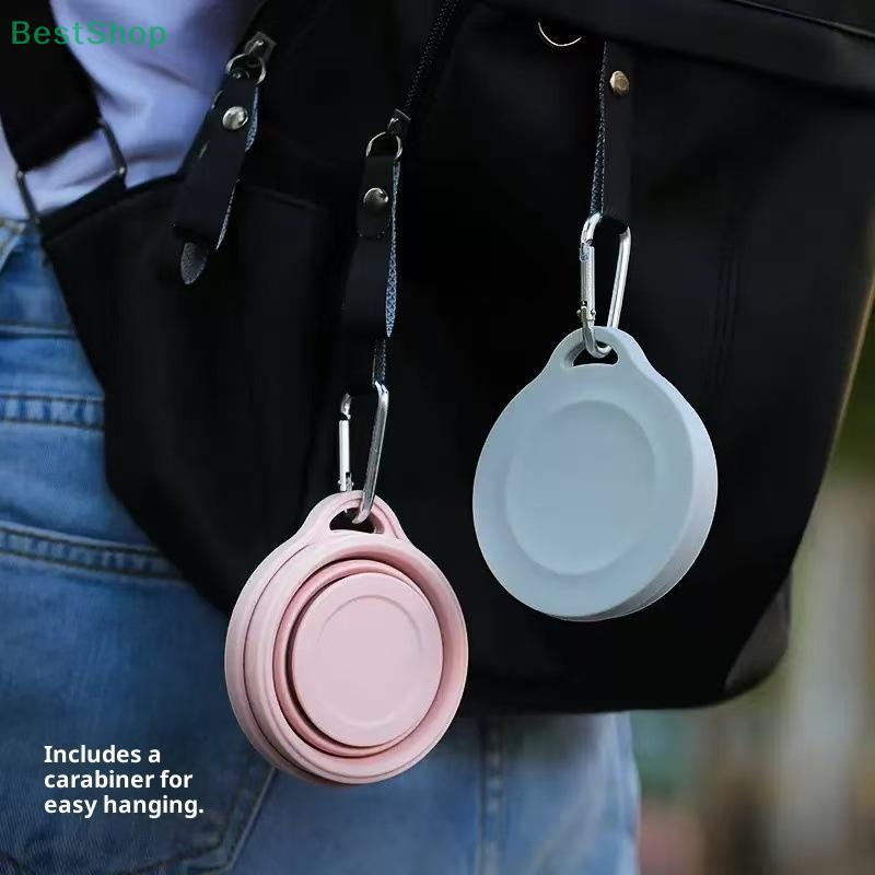 180ml Mini Folding Cup Silicone Retractable Cup Outdoor Travel Coffee Telescopic Drinking Mug With Lid