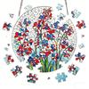 83 Pcs Acrylic Suncatcher Jigsaw Puzzles Stained Glass Style Window Hanging Decor DIY Sun Catcher Kit for Home Garden Decor
