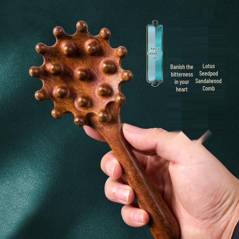 

Массажная расческа из сандалового дерева для шеи и головы