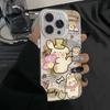 Music note cute animal creative hard shell 15 for apple 14promax mobile phone case 13 simple 12 anti-drop 11