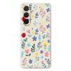 For Samsung Galaxy A36 5G Case Colorful Flower Branches Pattern Printing Straight Edge TPU Phone Back Cover