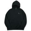 Happy Cat Embroidered Snap Button Hoodie