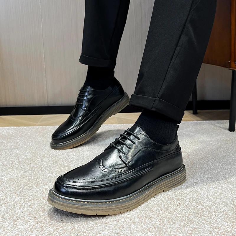 2024 Rutschige Lässige Mode Spitze Erhöhte Schuhe Business Mehrzweck Sportschuhe Hochzeit Bräutigam Schuhe