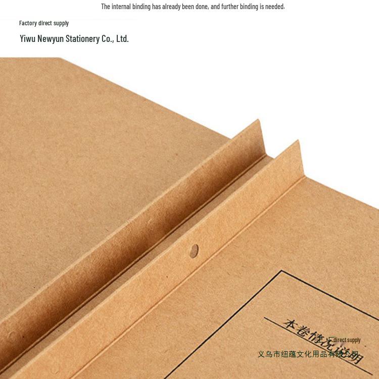 50 A4 Kraft Paper Document Archive File Folder Covers for Storage and Binding