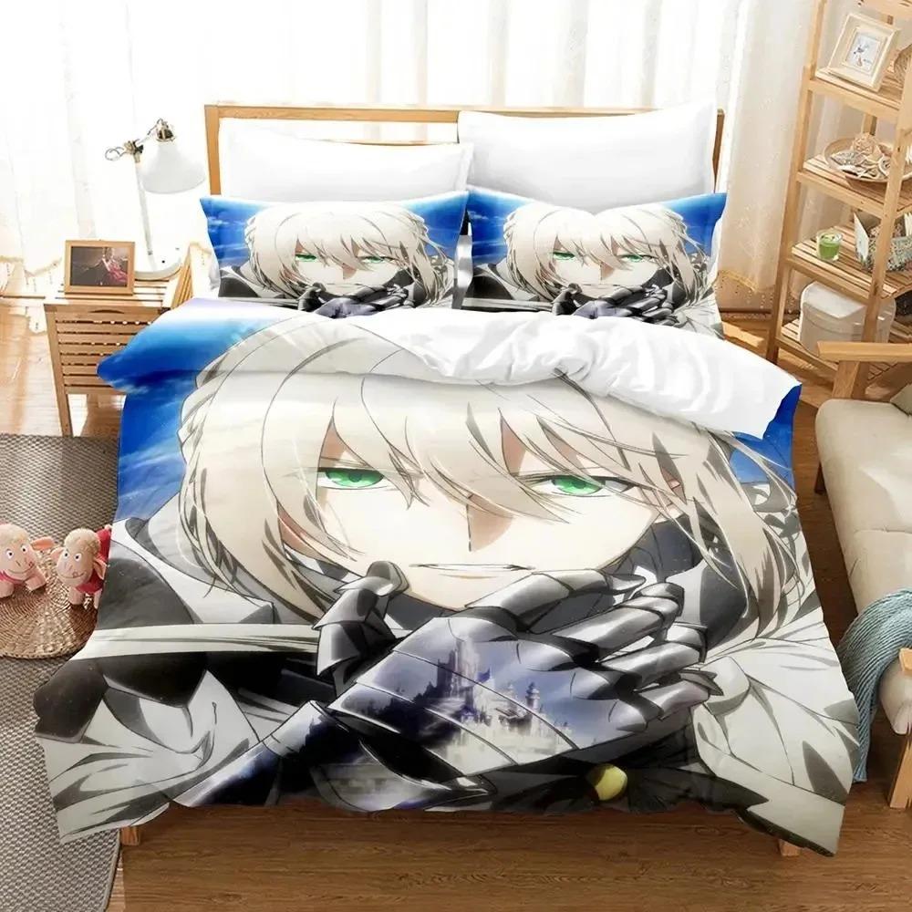 Anime Fate Grand Order Bedding Set Duvet Cover Bed Set Quilt Cover Pillowcase Comforter king Queen Size Boys Adult Bedding Set