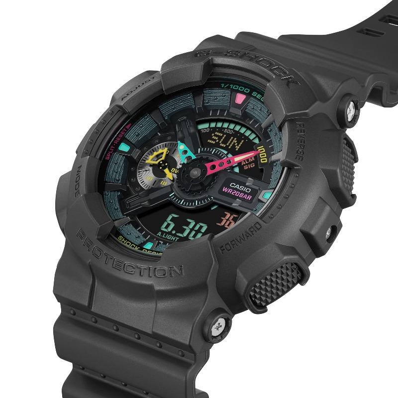 Casio Men's Resin 200M Water Resistant Digital Shock Resistant Quartz Watch GA-110MF-1A