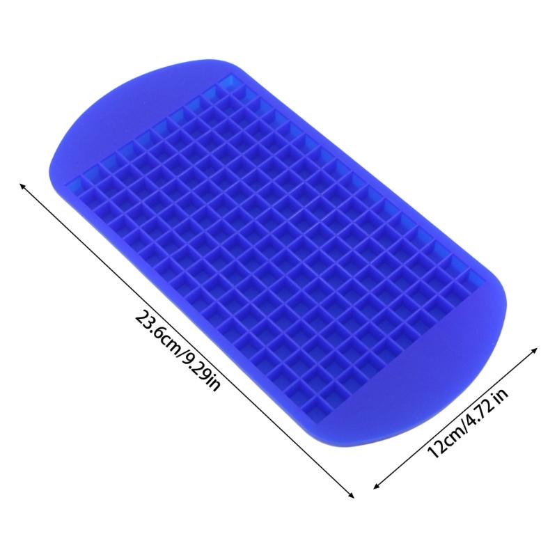 Flexible Silicone Ice Cubes Tray 160 Grid Molds Multipurpose Kitchen Tool for Drink Dessert and Creative Food Preparation