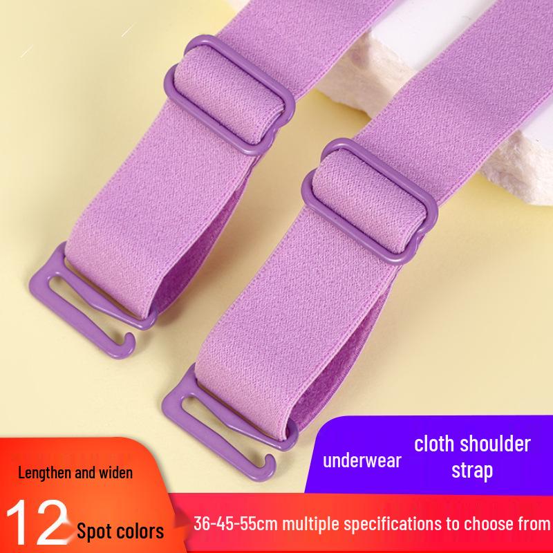 Detachable 1.2cm Bra Strap Extender, Replaceable 55cm Elastic Band