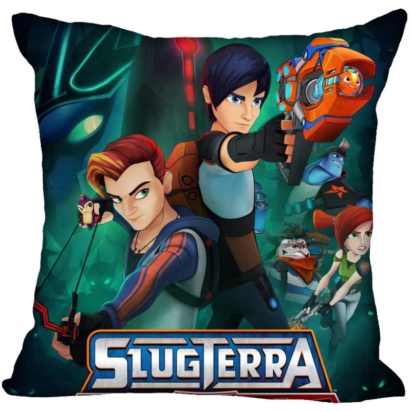 Neue Slugterra Anime Kissenbezug Schlafzimmer Home Office Dekokissenbezug Quadratisch Reißverschluss Kissenbezüge Satin Weich Kein Ausbleichen