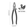 Black Flat Nose Plier Wire Drawing Pliers Jewelry Making Wire Bending Warpping Shaping Handcraft Making Repair Tool