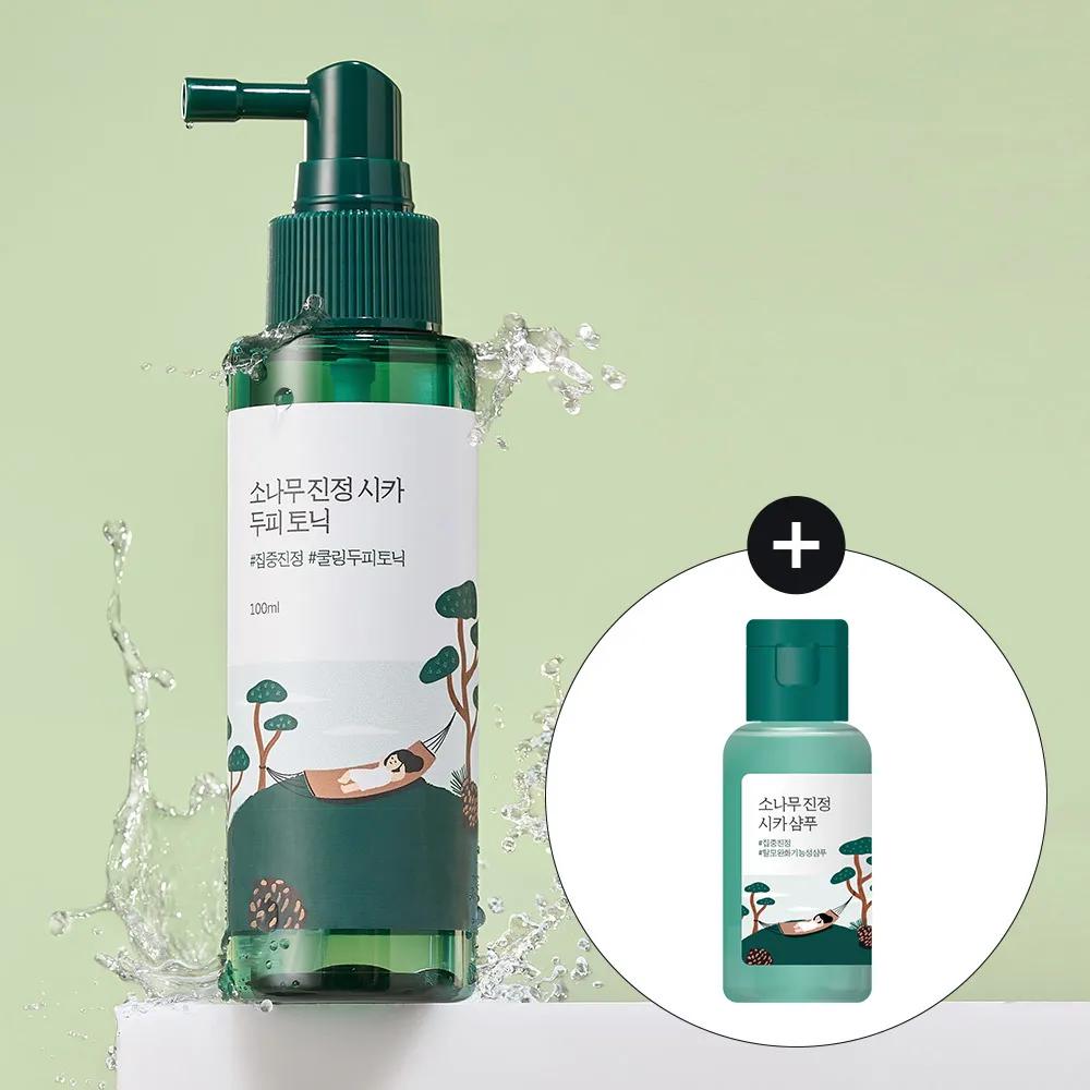 ROUND LAB Pine Calming Cica Scalp Tonic 100ml Set (+Shampoo 50ml)