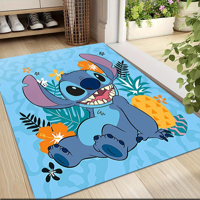 1Pc Lilo Stitch Tropical Adventure Carpet Rug Customizable Soft Washable Antislip Home Living Room Sofa Mats Personalized Rug 091784