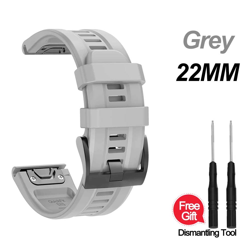 Correa De Silicona QuickFit De 22mm Y 26mm Para Garmin Fenix 6XPro 5XPlus/Epix Gen 2 7X Pro TACTIX DELTA Instinto 2X
