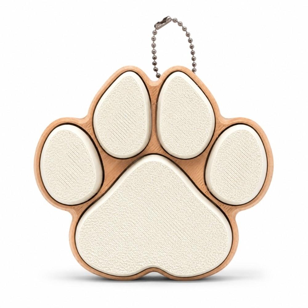 Keyboard-style Dog Cat Paw Clicker Keychain 3D Printed Decompression Button Toy  Car Pendant