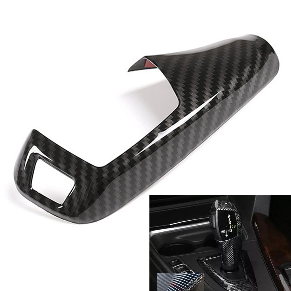 Right Hand Drive Carbon Fiber Gear Shift Knob Cover ABS Gear Shift Knob Cover Embedded Packaging Simple Installation