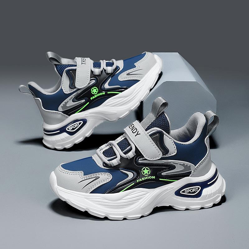 Children's Shoes Little Boys Basketball Shoes 2025 New Four-season Wear-resistant and Non-slip Sports Shoes Boys' Actual Combat Sneakers