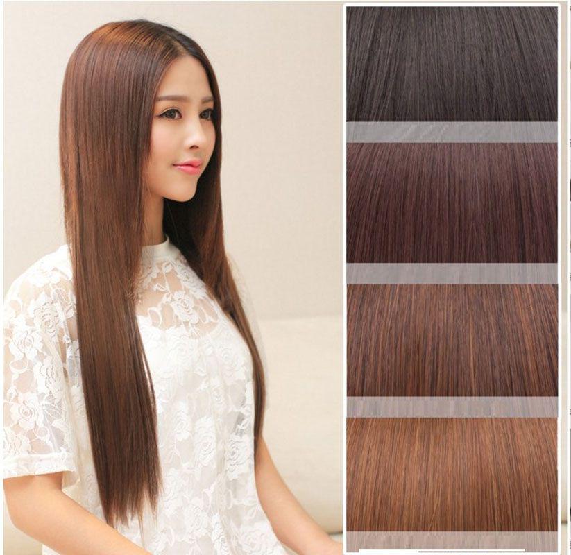 Premium Quality Women Long Straight Hair One Piece Clips In Hair Extensions Full Head Top