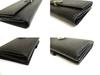 Authentic BVLGARI Black Leather Logo Clip Flap Long Wallet #a719  Refurbished