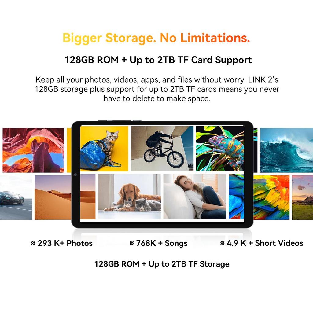Blackview LINK 2 12.7-Inch Tablet Android 15 ,12GB RAM 256GB Memory,Large Display Widevide L1,Octa-core G100, 5000mAh