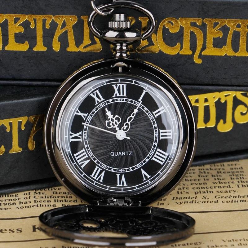 Steampunk Copper Vintage Hollow Gear Hollow Quartz Pocket Watch Necklace Pendant Clock Chain Men Women Unique Watch