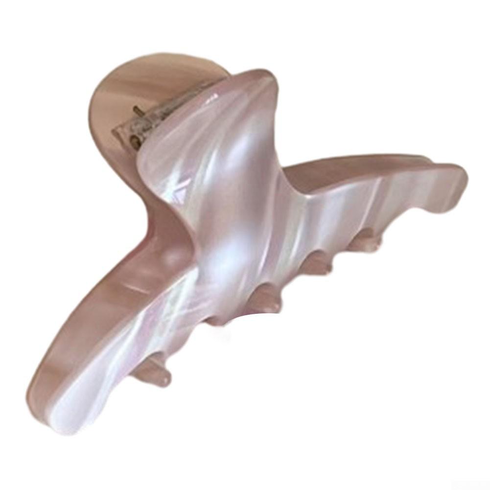 

Женская корейская розовая заколка для волос в форме морского ушка с темпераментной лентой