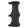 PU Archery Arm Guard Triple Adjustable Buckle Strap Protective Forearm Shield for Hunting Practice Recurve Black