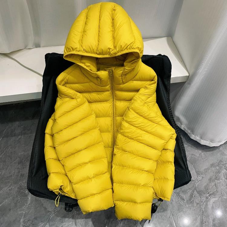 Women Winter Lightweight Down Coat Short Hooded Warm Puffer Jacket Thickened Quilted Outerwear