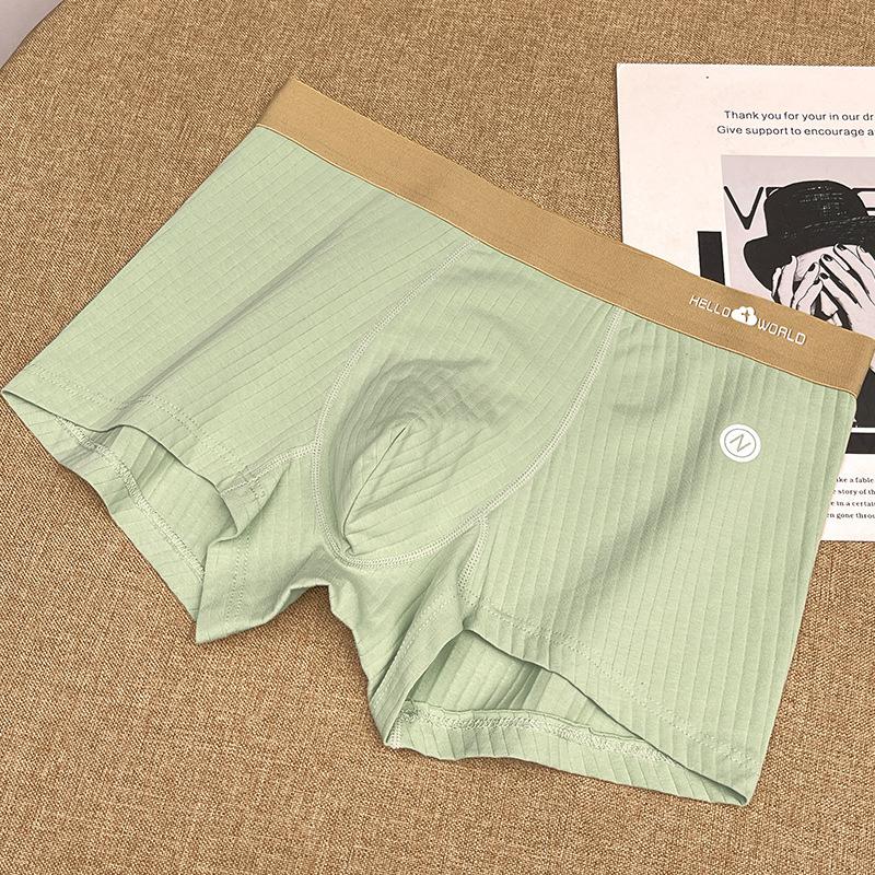 Men's Underwear Made of Pure Cotton with Four Corners Oversized Breathable Flat Corner Pants