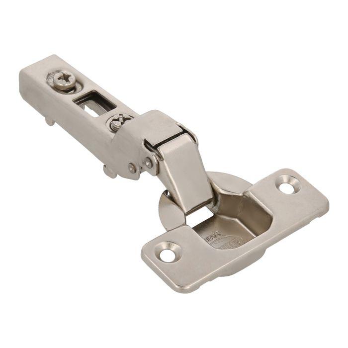 Charnière invisible - AMIG - Lot de 2 - Acier nickelé - Ouverture 110° - Ø 35 mm