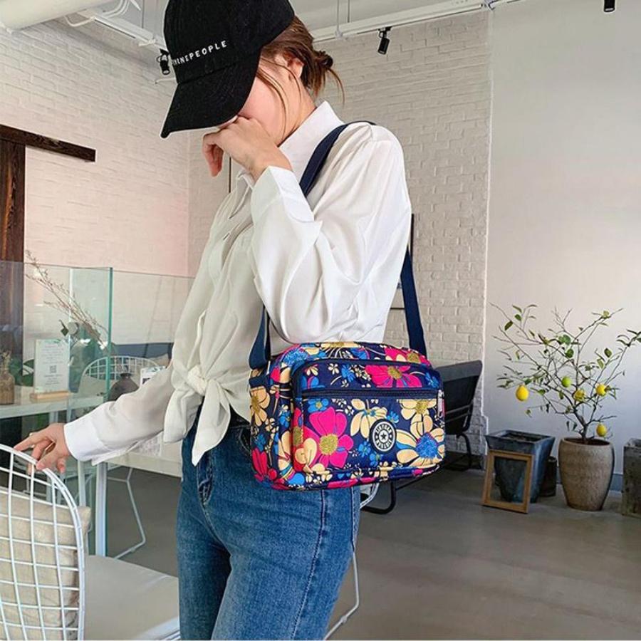 Modische bedruckte Umhängetasche, Reisetasche aus Nylon, Tasche mit dieser Umhängetasche für Damen