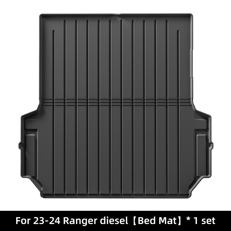 19-25 Ford Ranger Floor Mats for LHD/RHD, TPE Truck Bed Mats