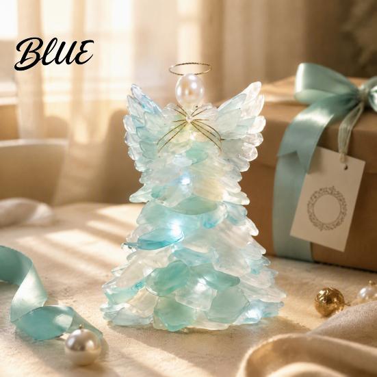 Handmade Christmas Figurine Table Decor Snowman Reindeer Kit Santa DIY Lighted Wreath Tree Decor Xmas