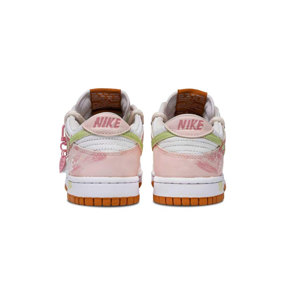 Nike Dunk Guava Sugar Cube Abrasion Resistant Low top Skateboard Shoes Unisex Pink Green FQ6965-700(Team365-)