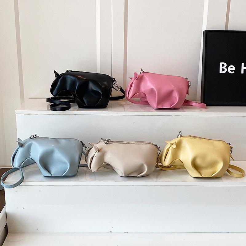 Personality Funny Calf Styling Bag 2025 New Japanese Cartoon Girl Foreign Style Versatile Shoulder Bag Small Messenger Tide