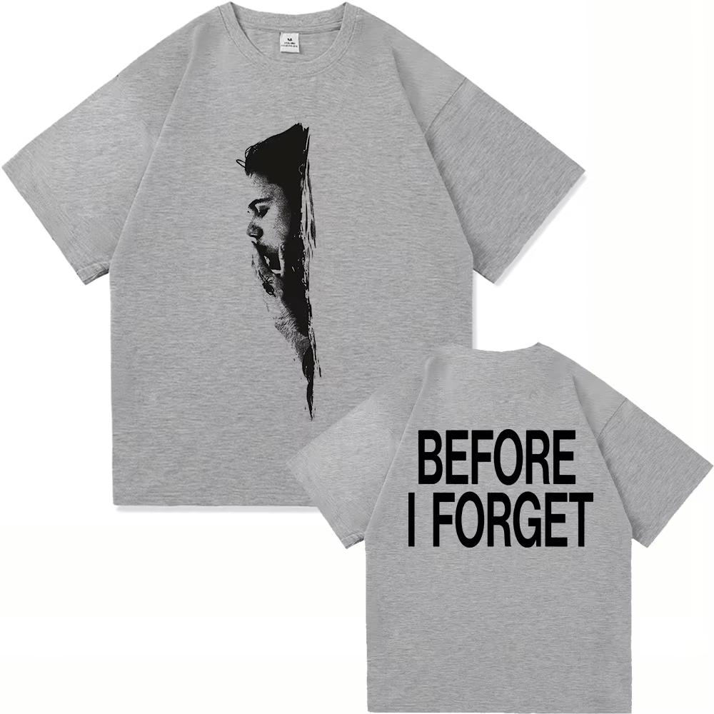 The Kid Laroi Before I Forget Tee Shirt 2026 New Album Menwomen Clothing Harajuku High Quality Tops pure Cotton TShirts Vintage