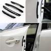 Car Door Edge Shielding Strips 4 Units Collision Avoidance Clear Protectors