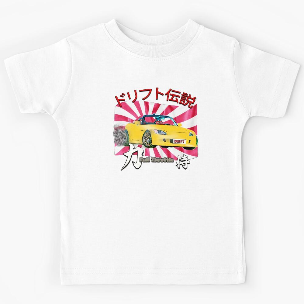 Drift Legend – Yellow JDM Roadster Full Throttle Style Kids T-Shirt 130