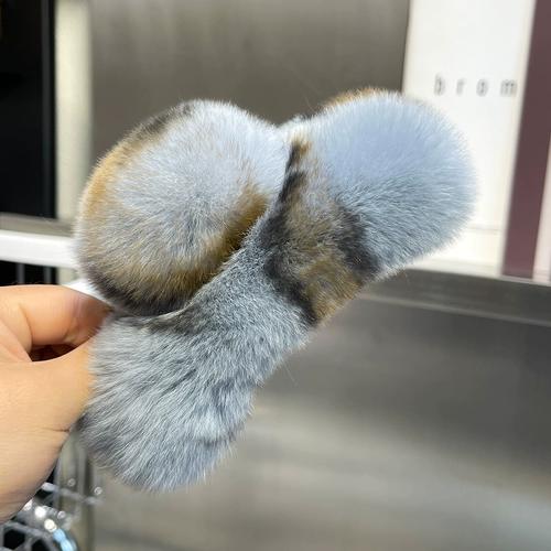 

Действительно большая заколка для волос кролика рекс, заколка для волос с темпераментом, новый милый плюшевый головной убор, аксессуары для волос.