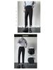 Men's Lightweight Korean Style Slim Fit Casual Suit Pants