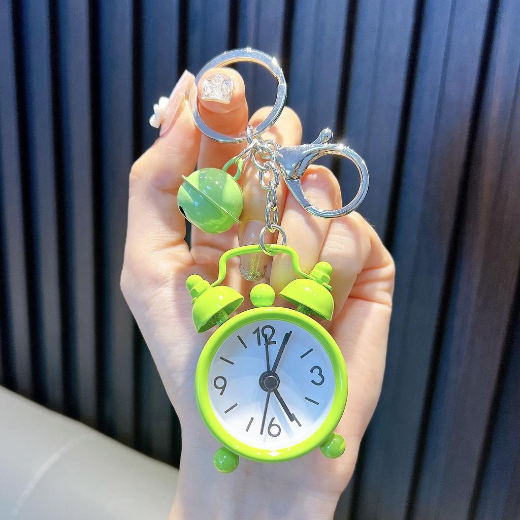 Mini Alarm Clock Keychain: Creative Ornament & Charm for Car, Bag, or Couple Gift