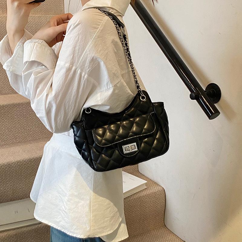 New Women's Bags Are Trendy and Fashionable, Diamond Embroidered Thread Chain, Single Shoulder Oblique Span Bag Is Fashionable