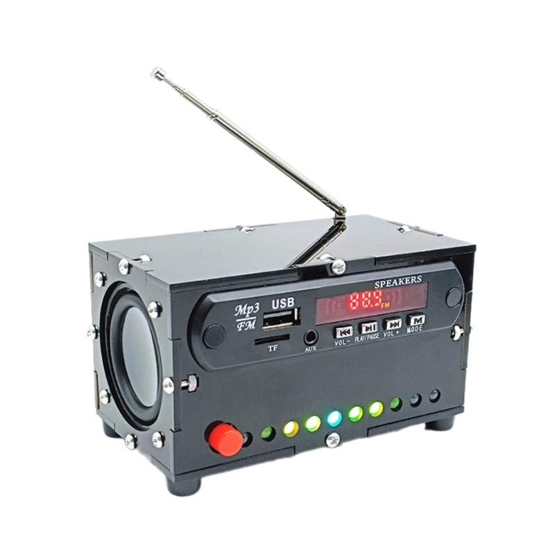 

Набор для сборки FM-радио с цифровой обработкой сигналов и ЖК-дисплеем, портативный набор для сборки динамика 5 Вт 4 Ом 1