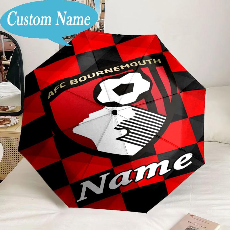 Custom Name Umbrella AFC Football Crest Umbrella 8-Frame for Travel, Camping, Casual Lightweight Portable, Essential for Family Gifts