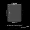 Transparent PVC A5 Planner Cover with Refillable Binder & Zipper Bag