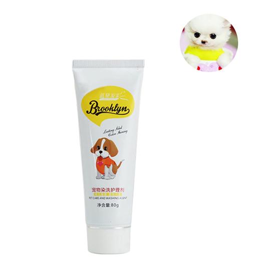 80g animal de compagnie chien chat animaux coloration des cheveux colorants teinture pigment Agent fournitures