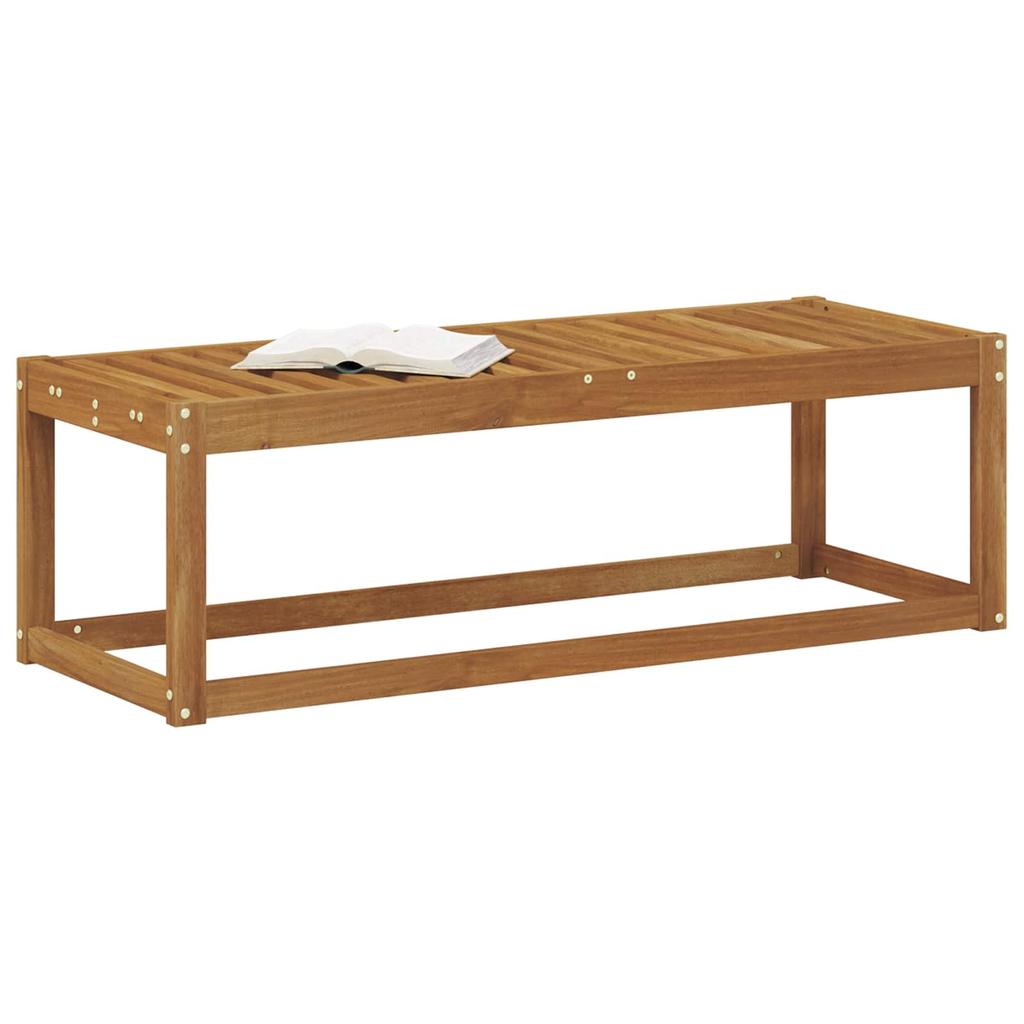 Outdoor Stool Bench Natural 115 x 43 x 37 cm Solid Acacia Wood