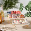 3-Tier Dessert Stand Fruits Pastries Appetizers Tray Elegant Display Rack for Buffet Tables Parties Modern Kitchen Organizer