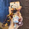 Tail Wagging Cat Keychain Cartoon Kitten Resin Pendant Cute Girl Bag Accessories Student Schoolbag Key Chain Ring Pendant