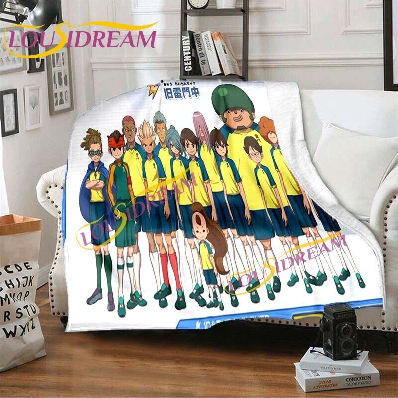 Anime deky Inazuma Eleven Deka Měkká kreslená deka Flanel Throw Deka Postel Pohovka Deka Deka Potah křesla Deka Home Decor